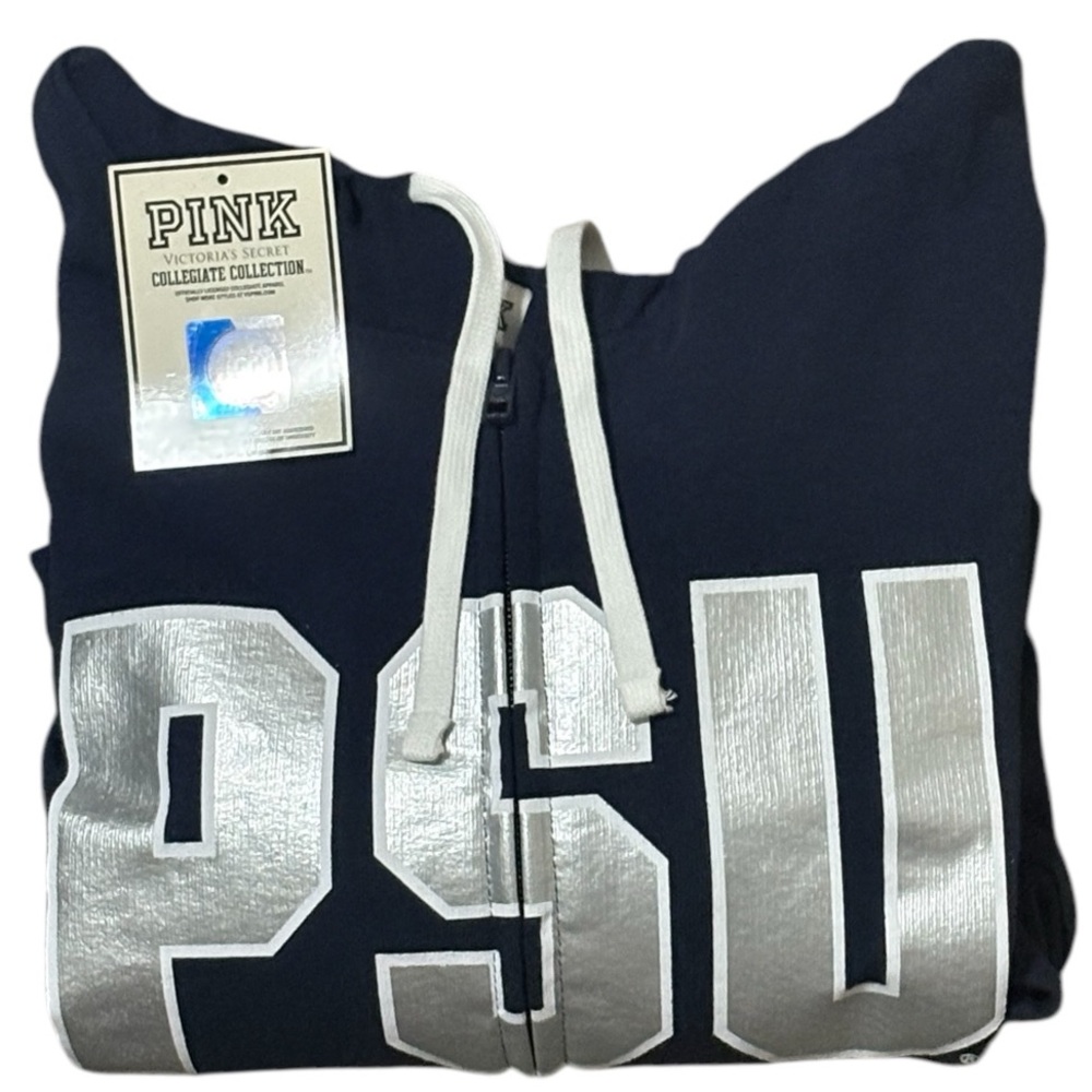 PINK Victoria's Secret Penn State Zip-Up SZ M ~ NEW - Picture 9 of 12